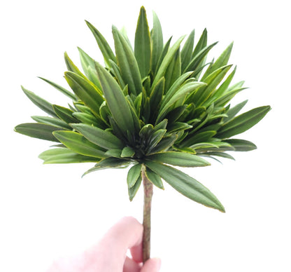 Faux Moss/Grass Succulent Pick 7" by 7" - Green | High Quality Artificial Plant | 1 count