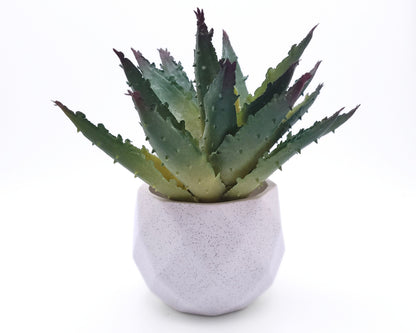 Real Touch Faux Agave Pick 6.5" - Green | Faux Succulent Pick | High Quality Artificial Plant | 1 count